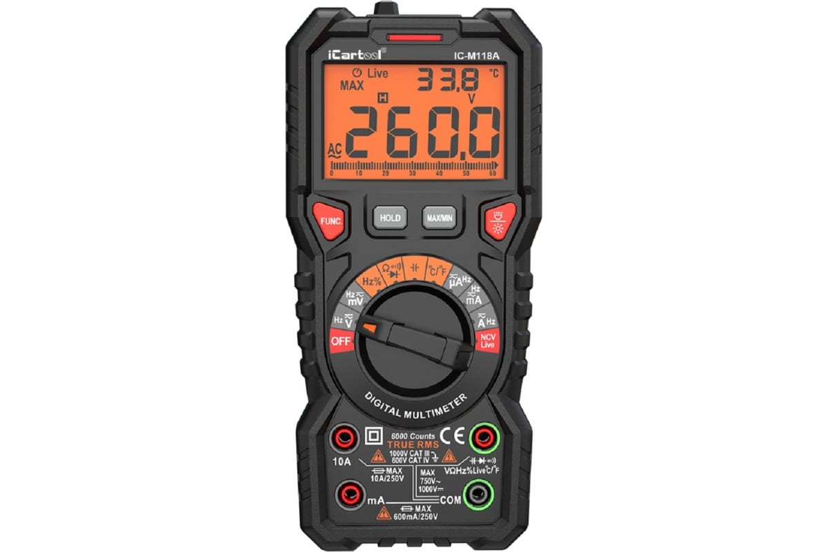 Фото: Цифровой мультиметр iCartool IC-M118A